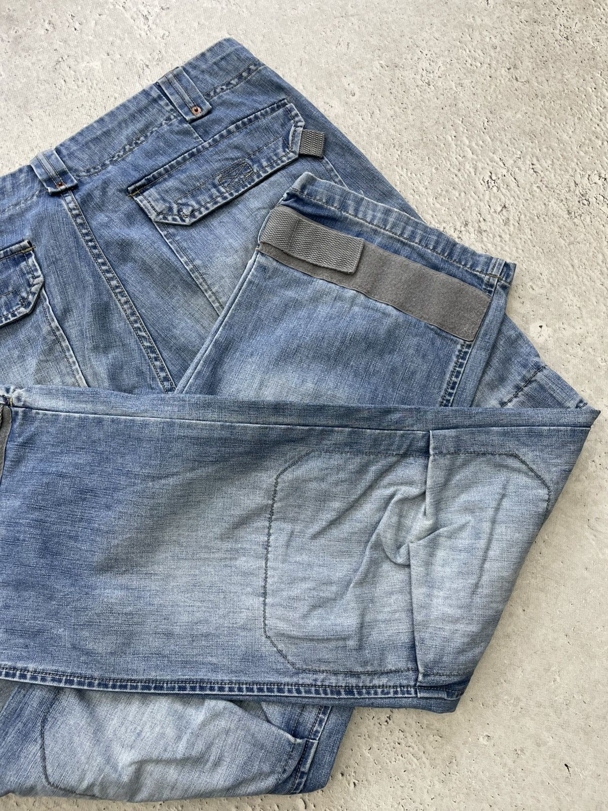 Diesel Diesel cargo denim distressed jeans y2k avant garde Size US 34 / EU 50 - 13 Thumbnail