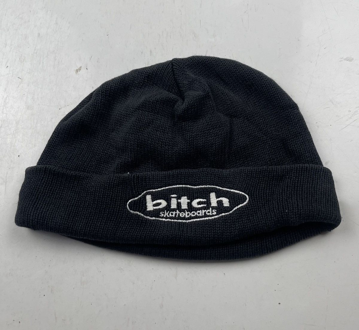 Japanese Brand vintage bitch skateboard beanie hat tc43 Size ONE SIZE - 2 Thumbnail