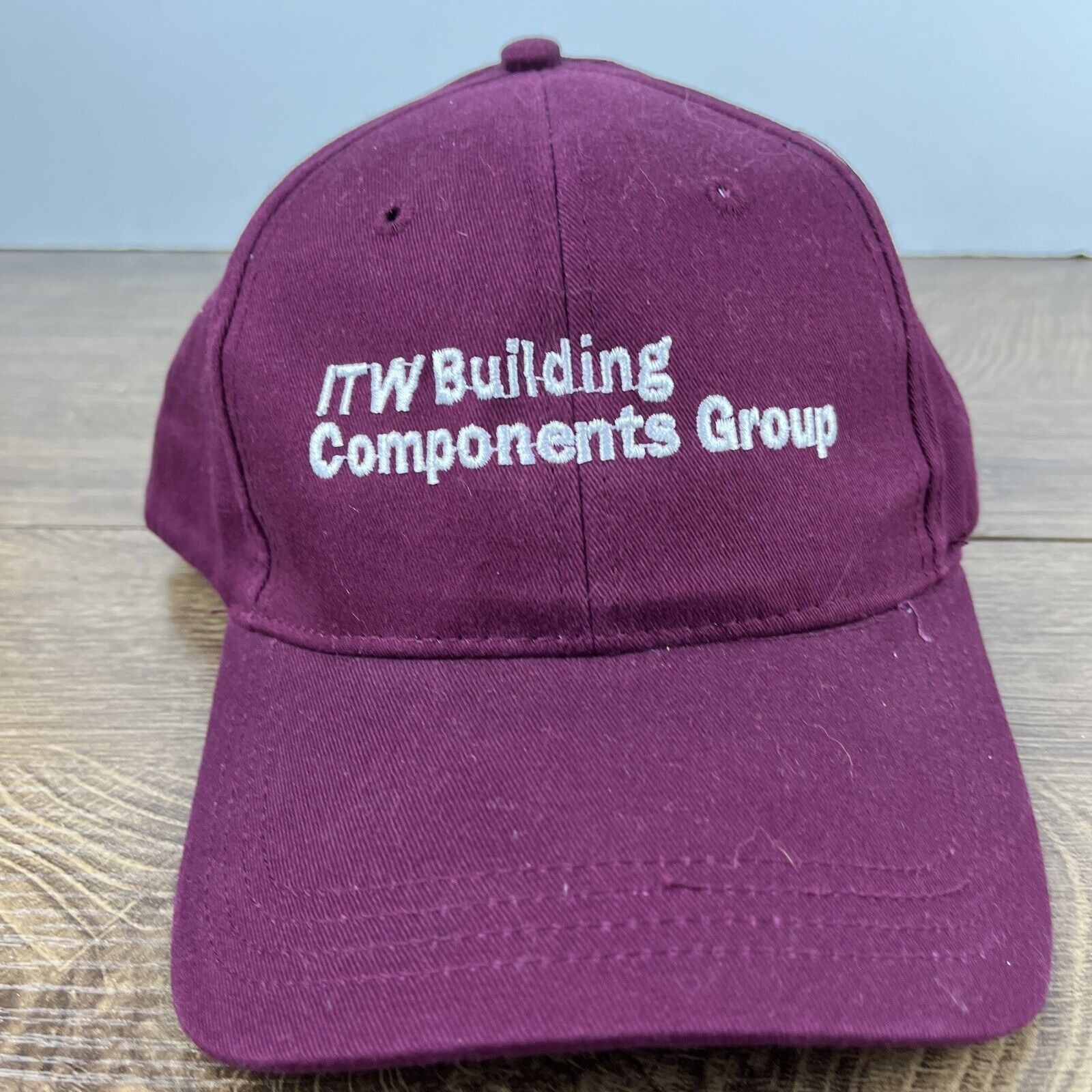 Other ITW Building Componets Group Hat Maroon Adjustable Hat Adult Size ONE SIZE - 4 Thumbnail