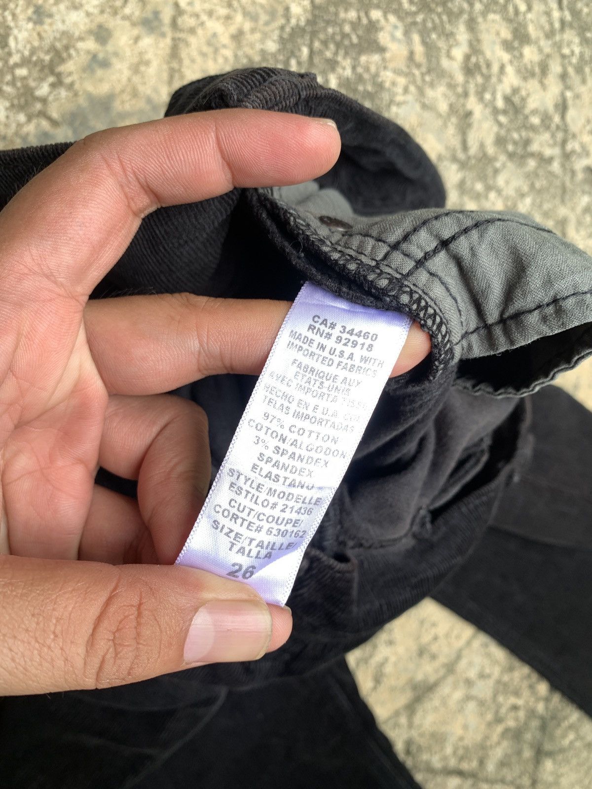 Juicy Couture × Juicy Couture Jeans The Kate by Juicy Couture Black Lovey Pocket Corduroy Pants Size 29" - 11 Thumbnail