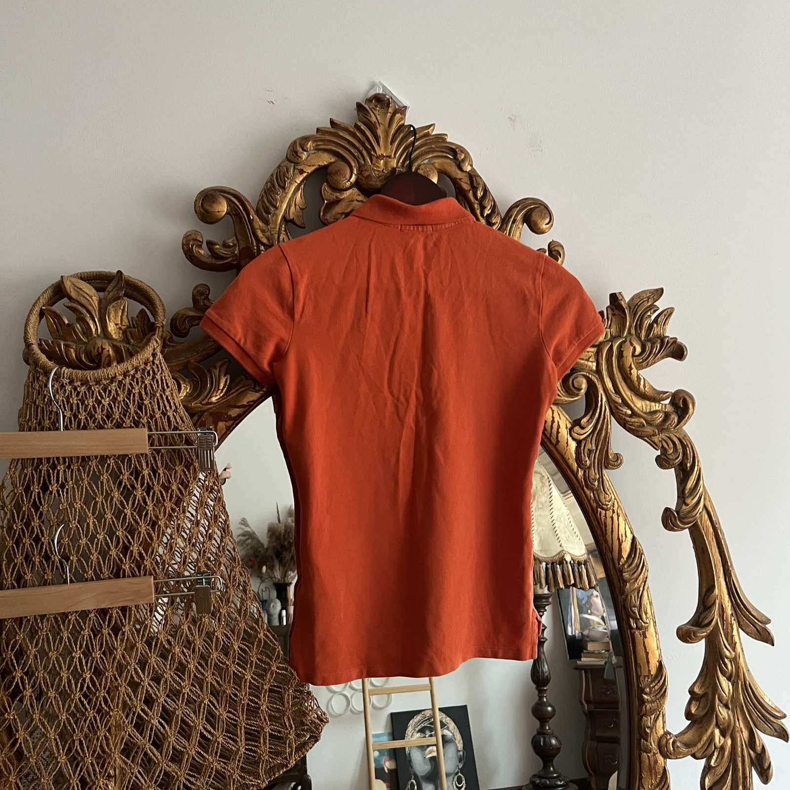 Polo Ralph Lauren Vintage Polo Ralph Lauren Orange Polo tee Sz XS Size XS / US 0-2 / IT 36-38 - 3 Thumbnail