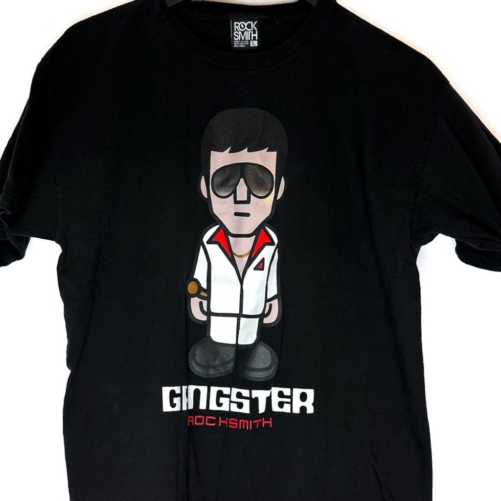 ROCKSMITH Rocksmith Gangster Cartoon Scarface Graphic T-Shirt Large Size US L / EU 52-54 / 3 - 3 Thumbnail