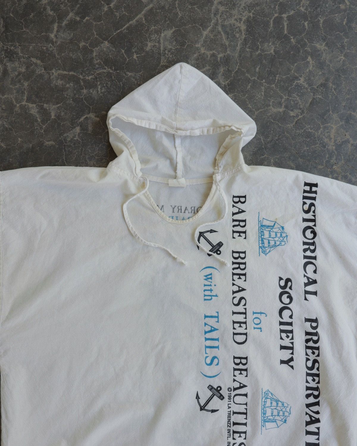 Vintage Vintage Mermaid Society Beach Surf Afterhood Hoodie Boxy Size US XL / EU 56 / 4 - 2 Thumbnail