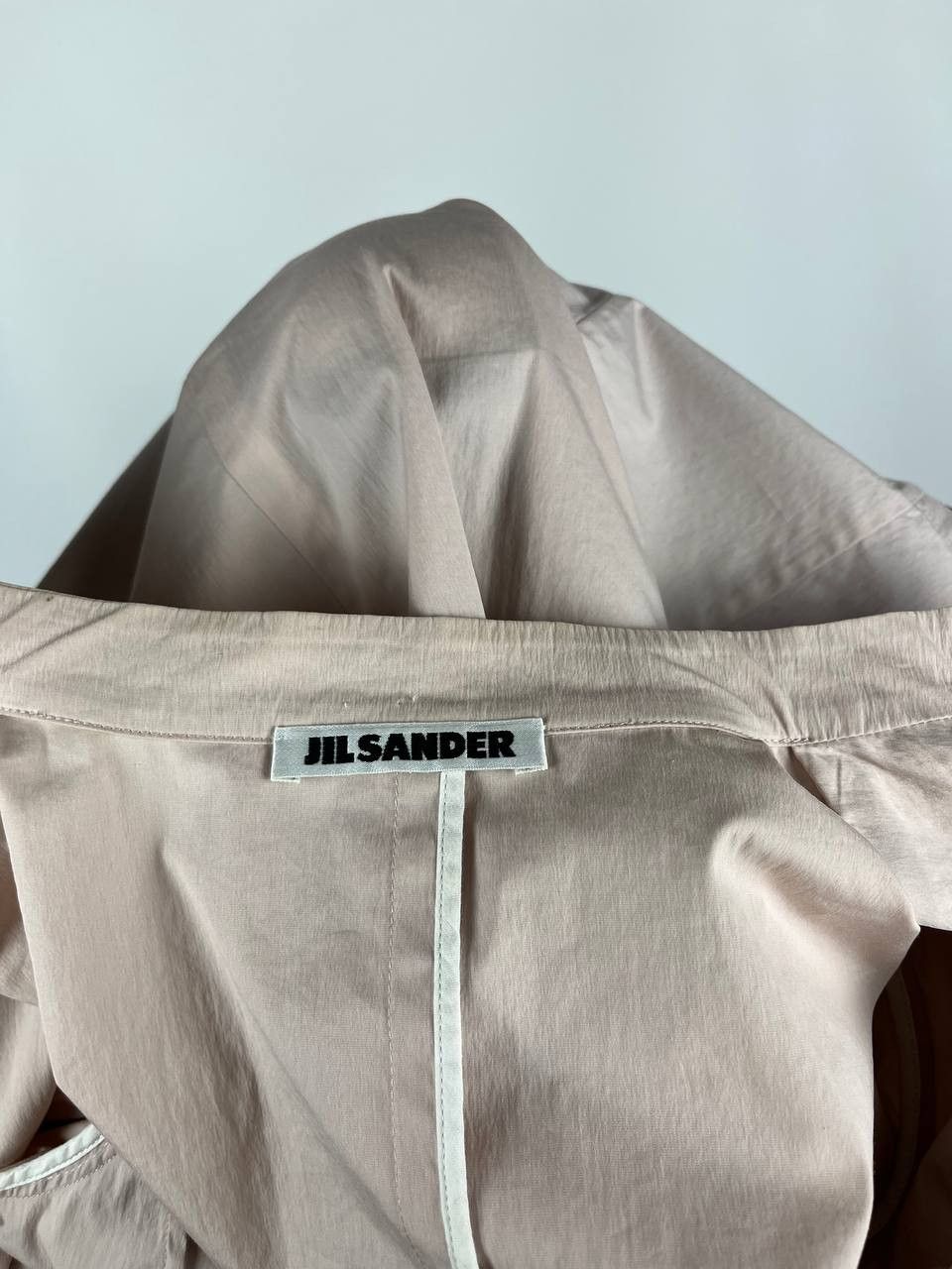Jil Sander JIL SANDER Beige-Pink Cotton Minimalist Blazer Jacket Size XS / US 0-2 / IT 36-38 - 13 Thumbnail
