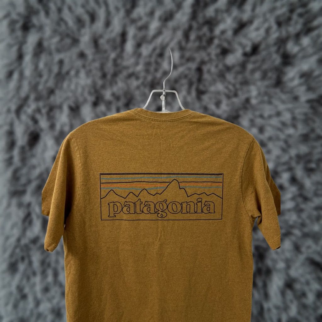 Patagonia Patagonia Responsibili-Tee Shirt Mens XS Mustard Yellow S/S Crew Neck Graphic Print Logo P-6 38504 SP24 Size US XS / EU 42 / 0 - 1 Thumbnail