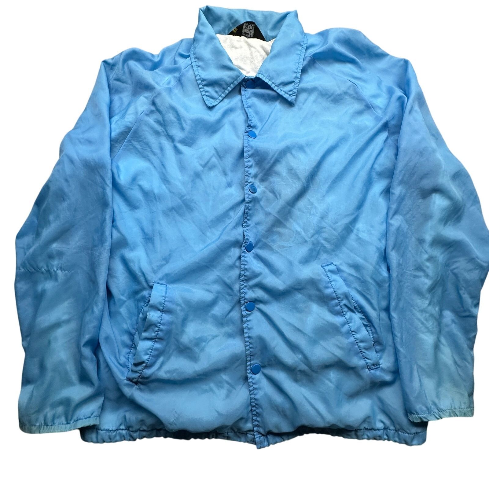 Sears Vintage 70s Sears Windbreaker Coaches Jacket Men Large Blue Size US L / EU 52-54 / 3 - 1 Thumbnail