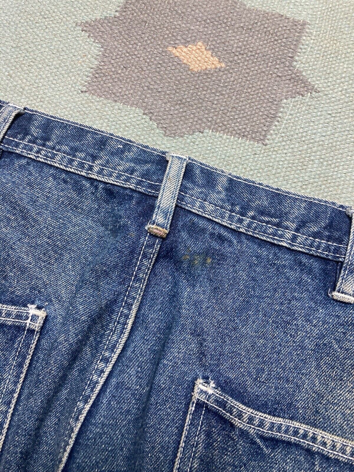 JNCO × Vintage 90s y2k baggy jeans carpenter graffiti skater faded 34x28 Size US 34 / EU 50 - 4 Thumbnail