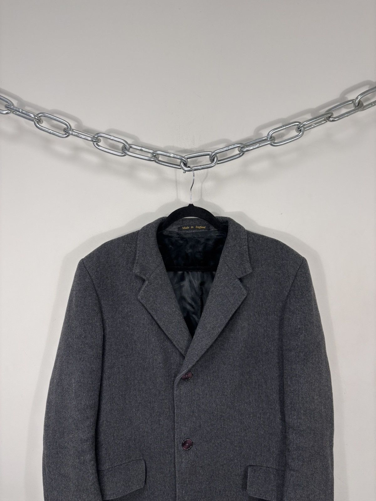Other Hammersley Vintage Men’s Tailored Grey Wool Cashmere Coat Size US M / EU 48-50 / 2 - 4 Thumbnail