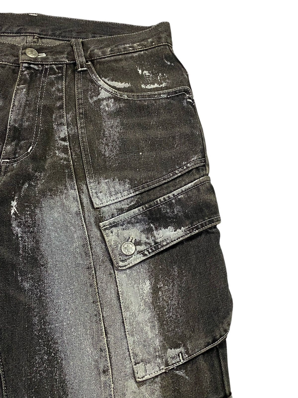 If Six Was Nine × Japanese Brand Berning Sho Flared Cargo Jeans Size US 30 / EU 46 - 14 Thumbnail