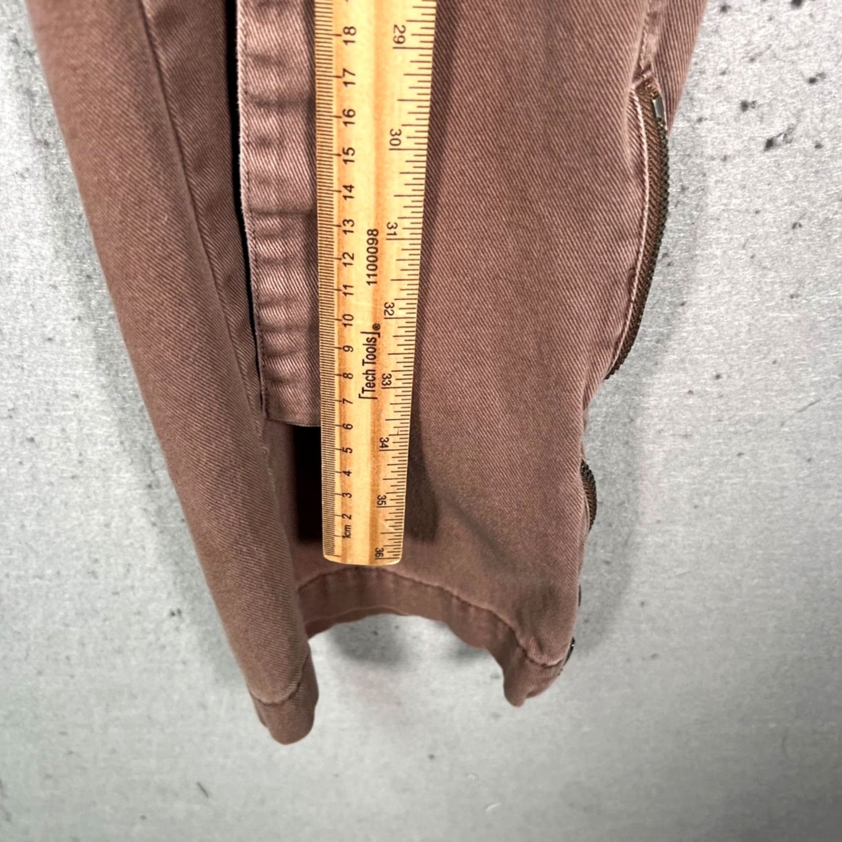 CLOT Standard Cloth Mens Pants Cargo Brown Size L Inseam 29in Ankle Zip Pockets Tapered Flat Front Cotton Cotton Cargo Pants Mens Brown 29in Inseam XS? Size US 33 - 7 Thumbnail
