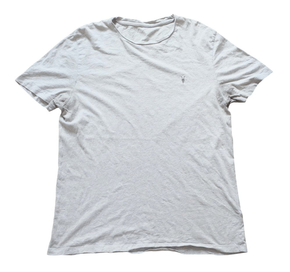 Allsaints AllSaints T-Shirt Grey Embroidered Logo Size US L / EU 52-54 / 3 - 1 Thumbnail