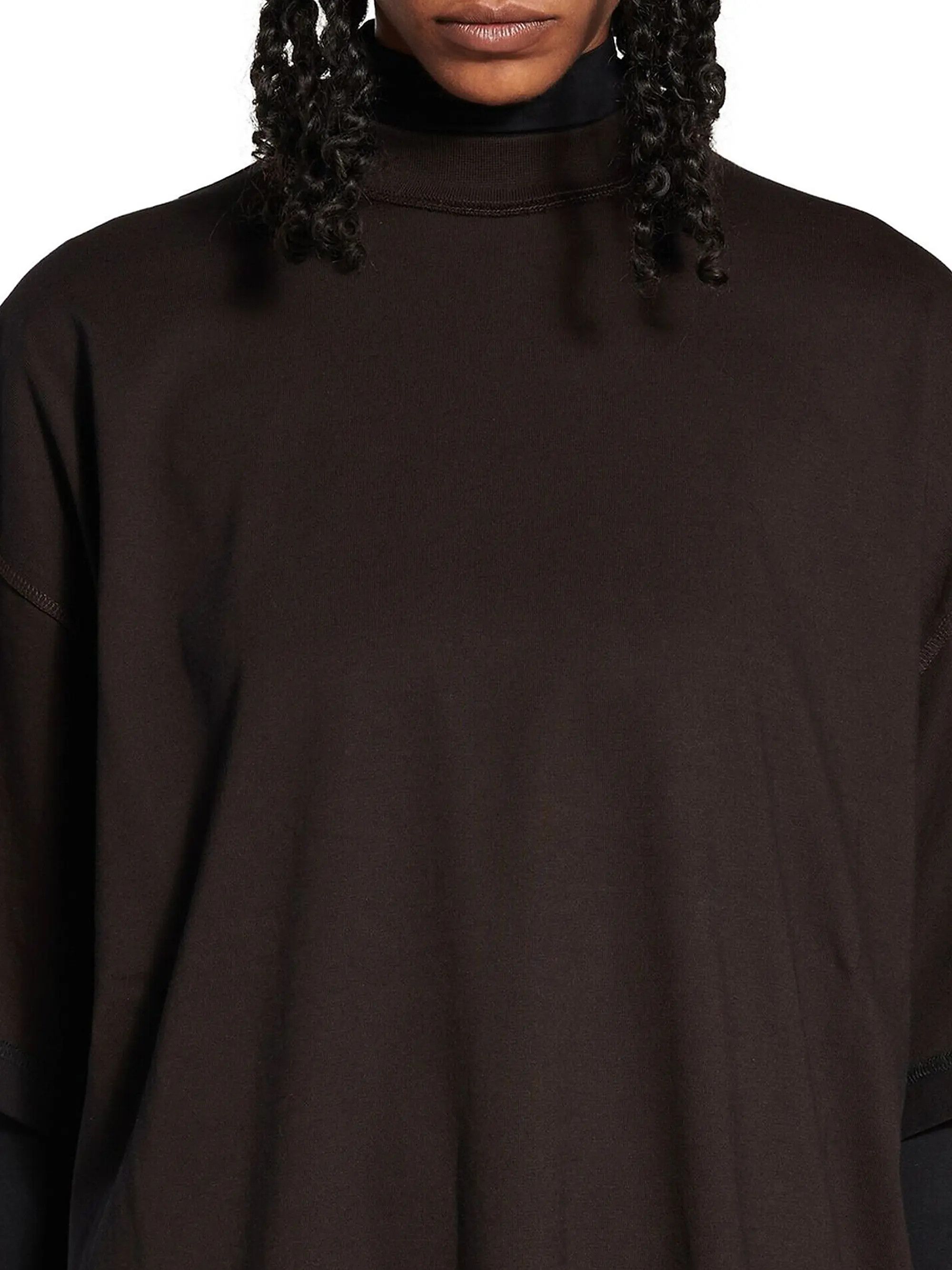 Balenciaga o1w1db10625 Inside Out T-Shirt Dress in Black Size M / US 6-8 / IT 42-44 - 7 Thumbnail