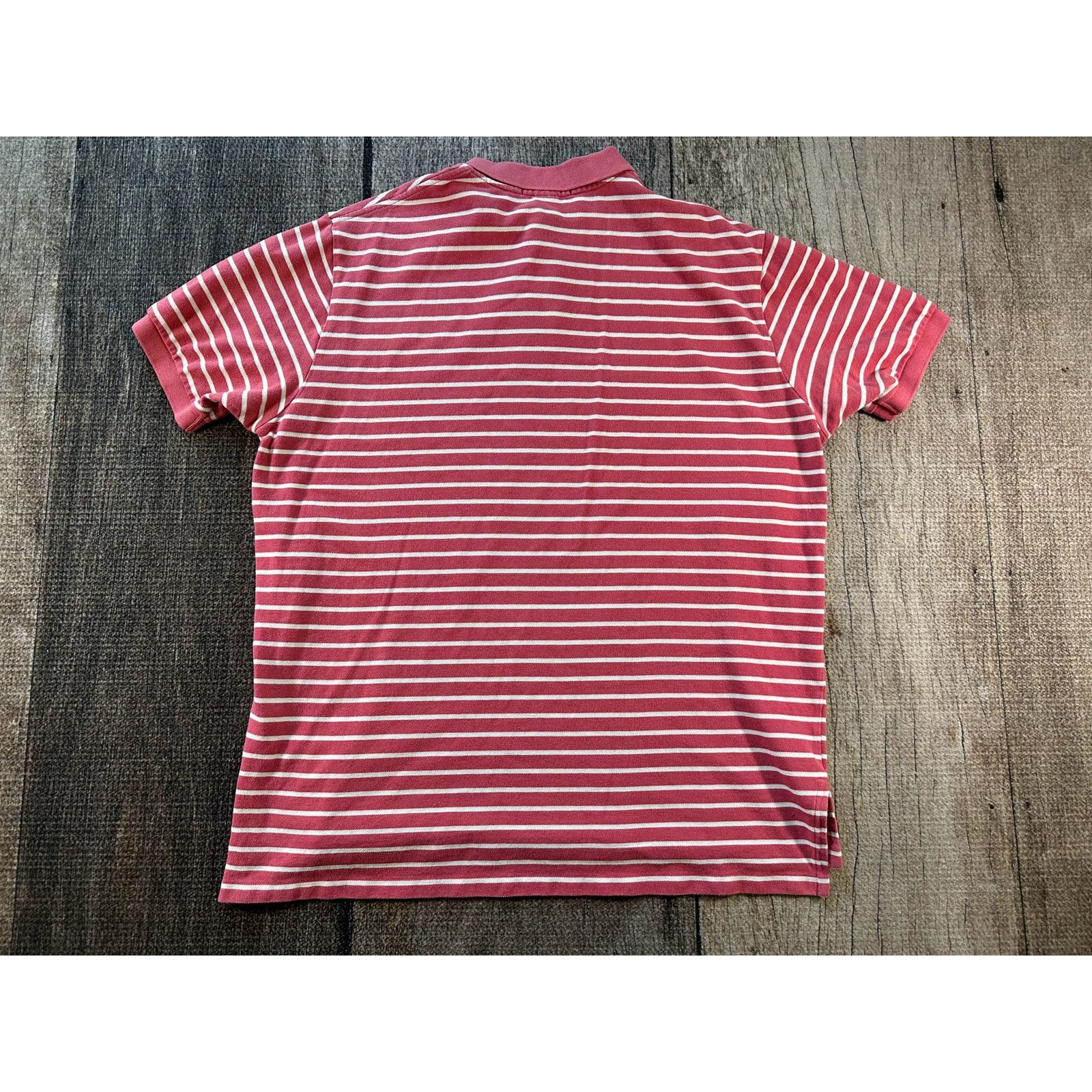 Polo Ralph Lauren Polo Ralph Lauren Pink White Striped Cotton Polo Shirt XXL Size US XXL / EU 58 / 5 - 5 Thumbnail