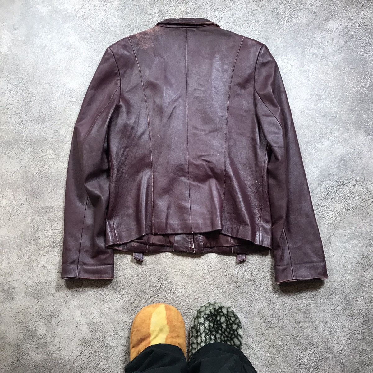 Vintage Vintage 90s Brown Leather Jacket Workwear Streetwear Baggy L Size L / US 10 / IT 46 - 7 Thumbnail