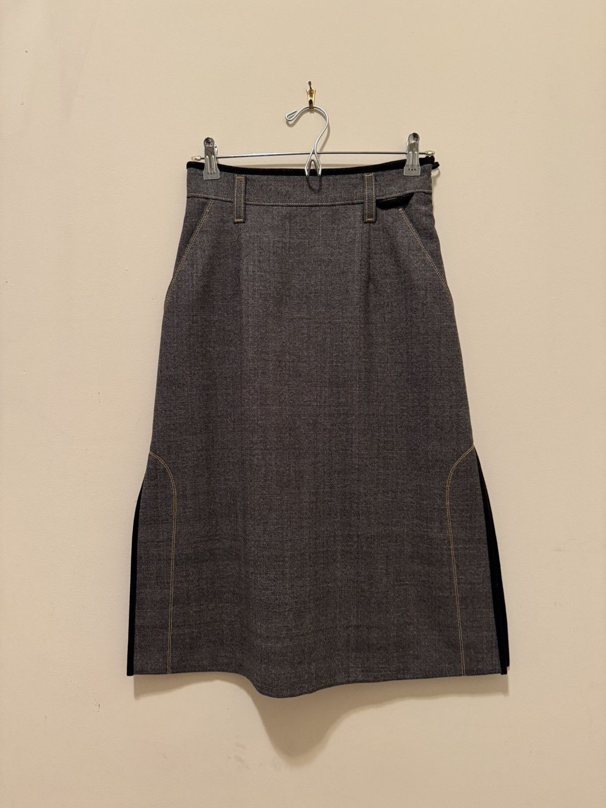 Prada Prada AW16 Multicolor Wool Skirt Size 26" / US 2 / IT 38 - 1 Thumbnail