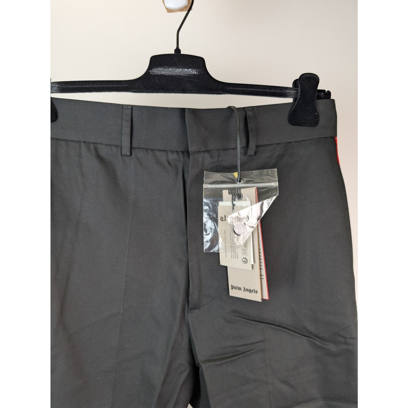 Palm Angels o1rshd1 Racing Chino Pants in Black / Red Size US 32 / EU 48 - 8 Thumbnail