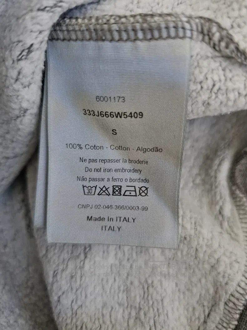 Dior Dior Grey embroidered sweatshirt Size US S / EU 44-46 / 1 - 5 Thumbnail