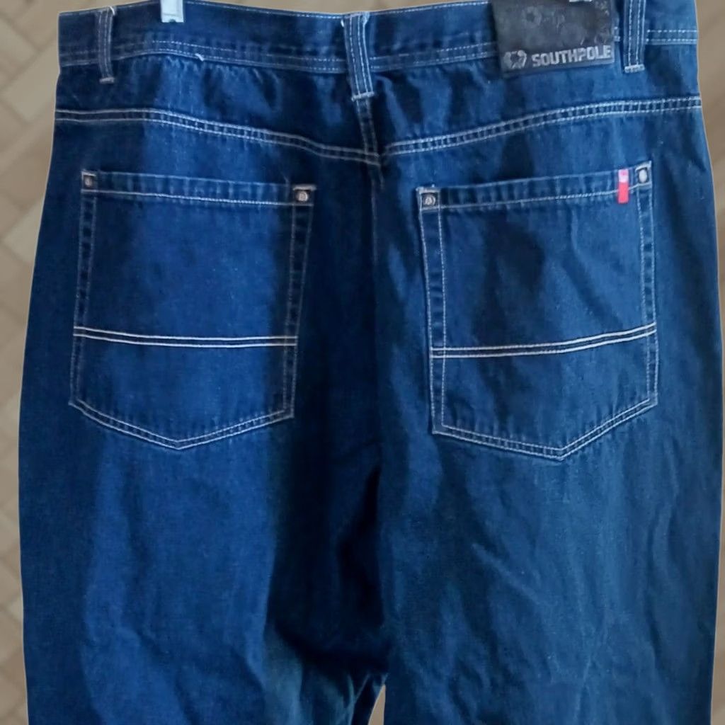JNCO × Southpole × Vintage Southpole Faded Y2K Baggy Jeans Wide