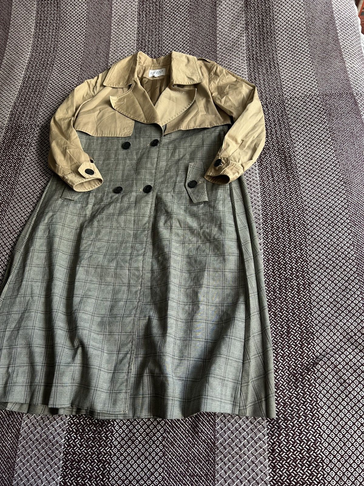Vintage Claudie Pierlot Paris Trench Coat Luxury Style Avantgarde Size XS / US 0-2 / IT 36-38 - 3 Thumbnail
