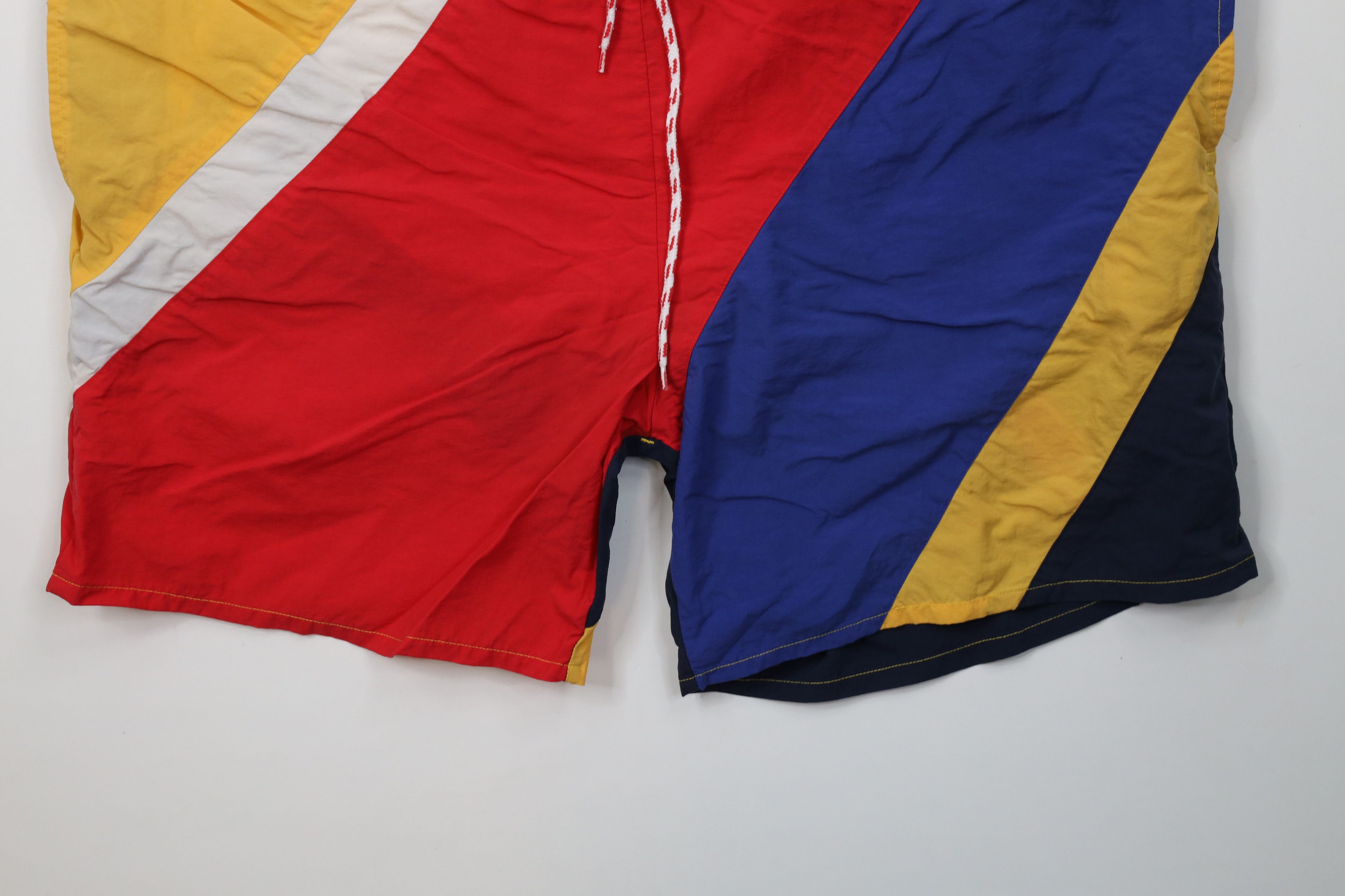 Nautica AS IS Vintage 90s Nautica Block Lined Shorts Swim Trunks Size US 38 / EU 54 - 4 Thumbnail