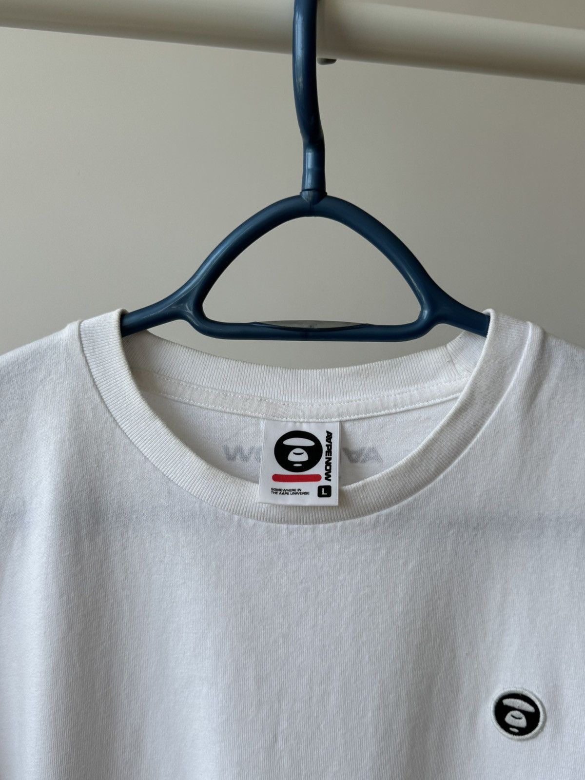 Bape The Bathing Ape Bape White Tee Size US L / EU 52-54 / 3 - 6 Thumbnail