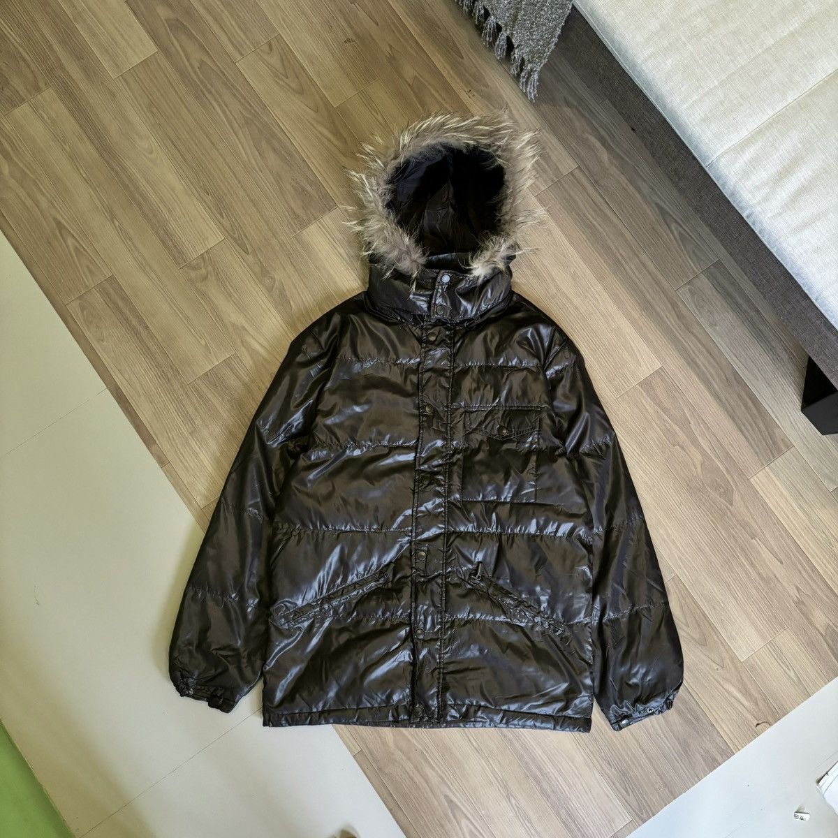 If Six Was Nine × Japanese Brand × Le Grande Bleu (L.G.B.) Lotapagos Fur jacket down puffer LGB ifsixwasnine style Size US M / EU 48-50 / 2 - 1 Thumbnail