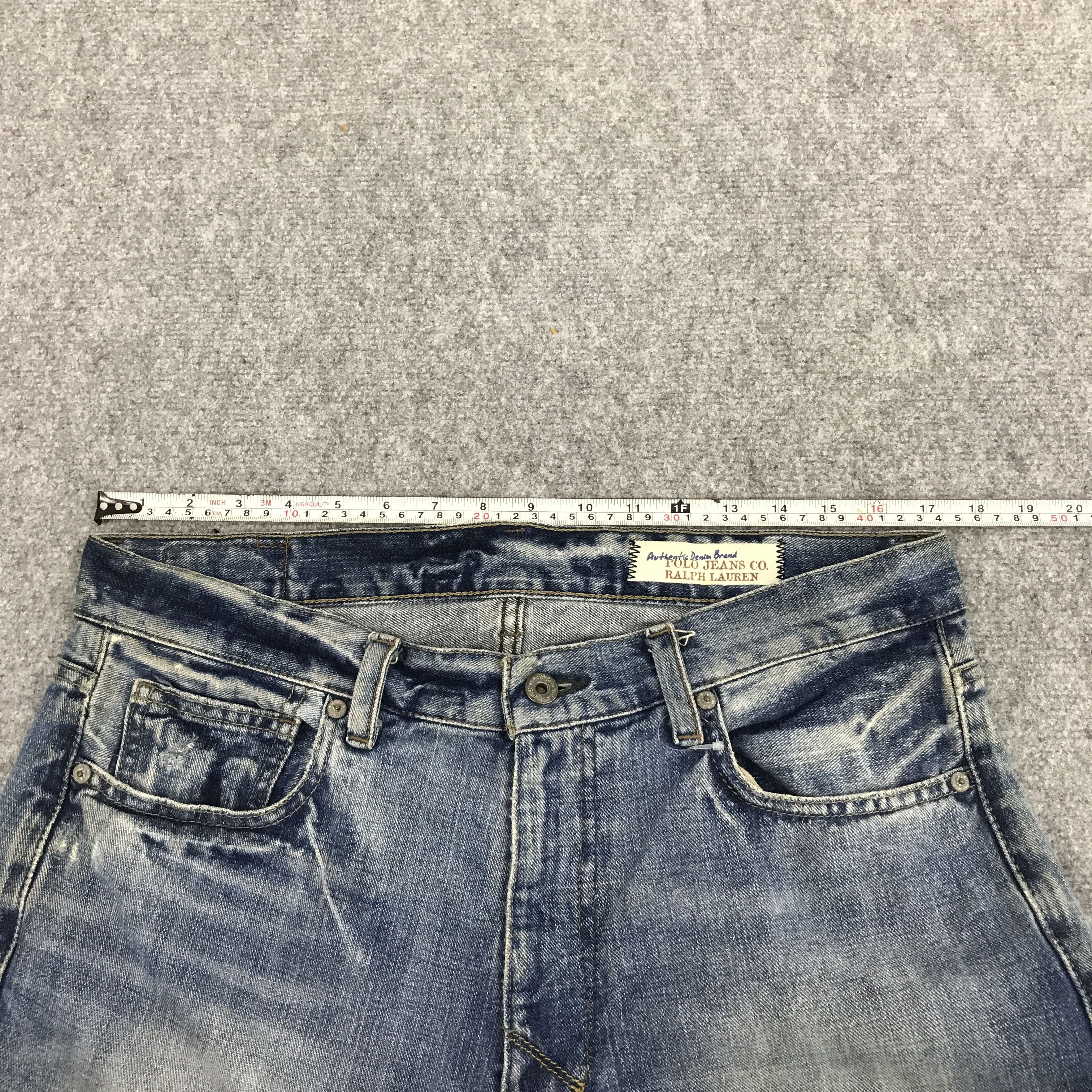 Polo Ralph Lauren BAGGY POLO RALPH LAUREN FADED DENIM JEANS PANTS Size US 33 - 9 Thumbnail