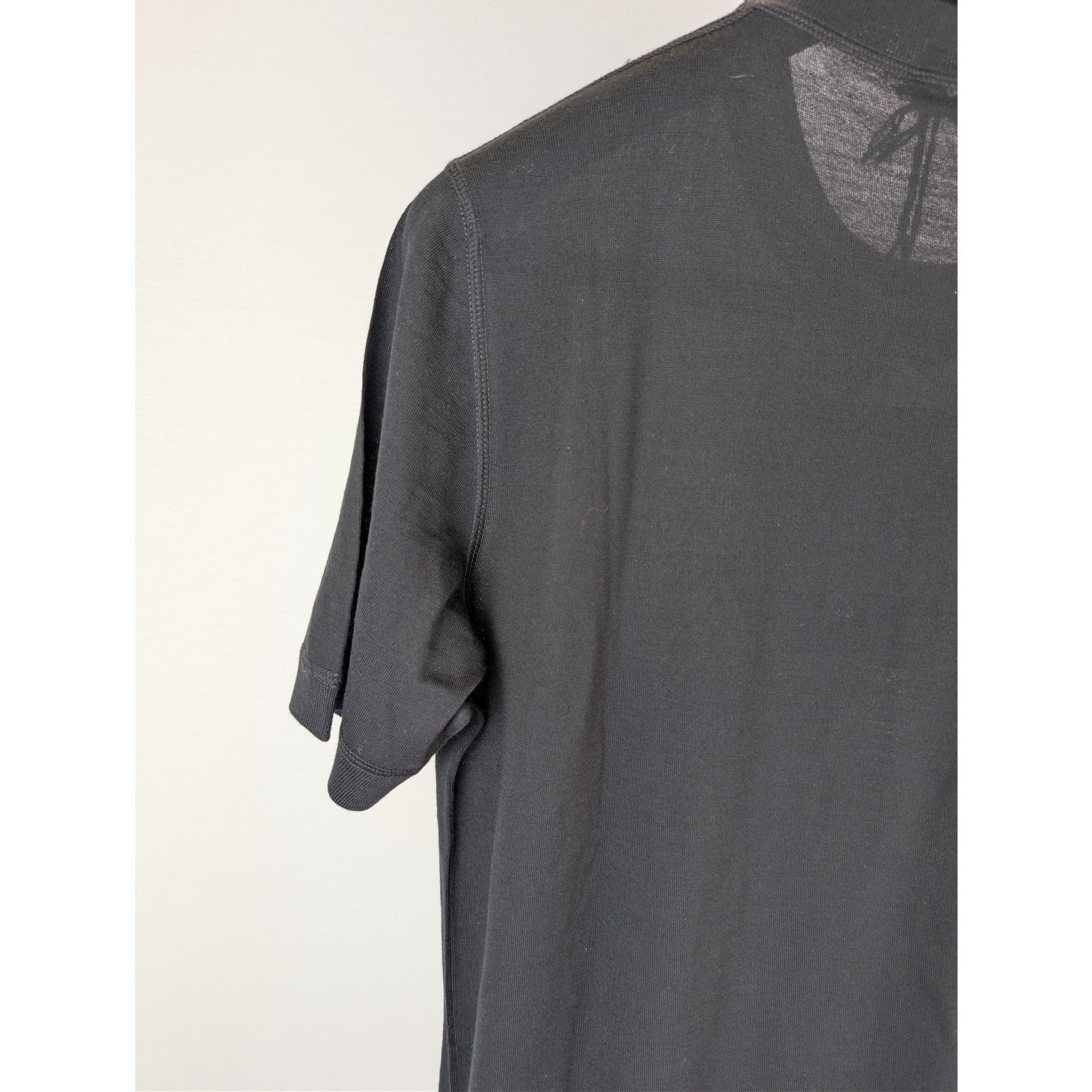 Prada o1rshd1 Logo Intarsia Short Sleeve Crewneck Sweater in Black Size US M / EU 48-50 / 2 - 14 Thumbnail