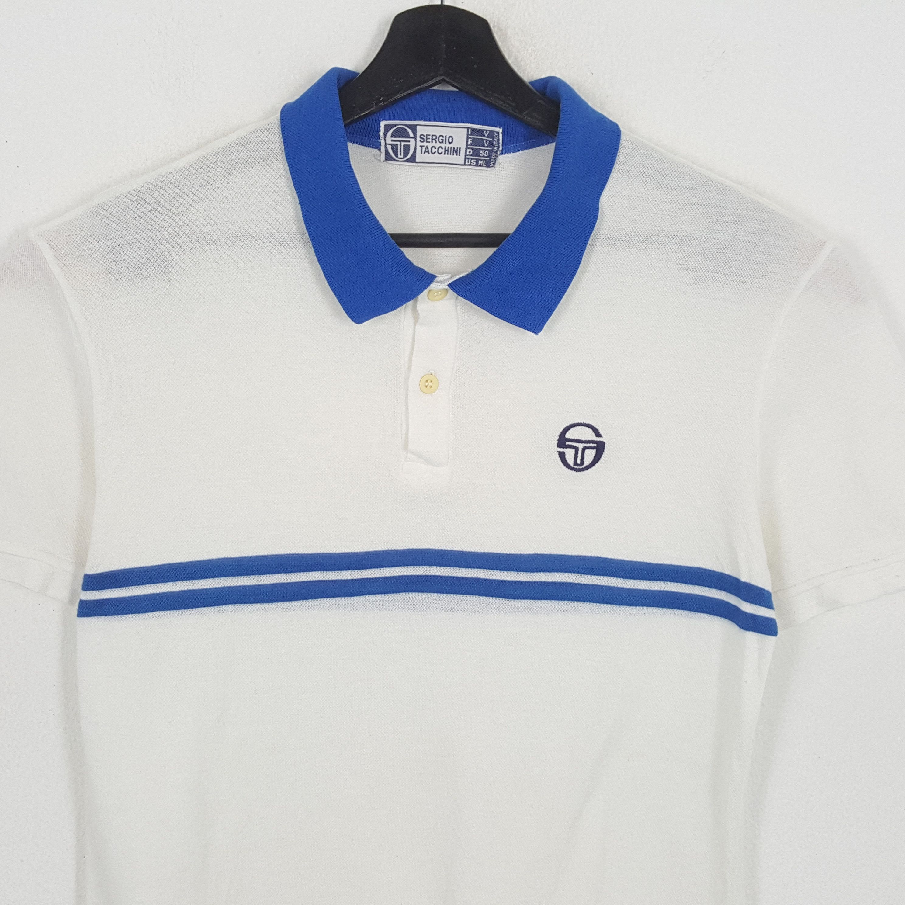 Sergio Tacchini × Vintage SERGIO TACHINI Small Logo Design Polos Size US M / EU 48-50 / 2 - 2 Thumbnail