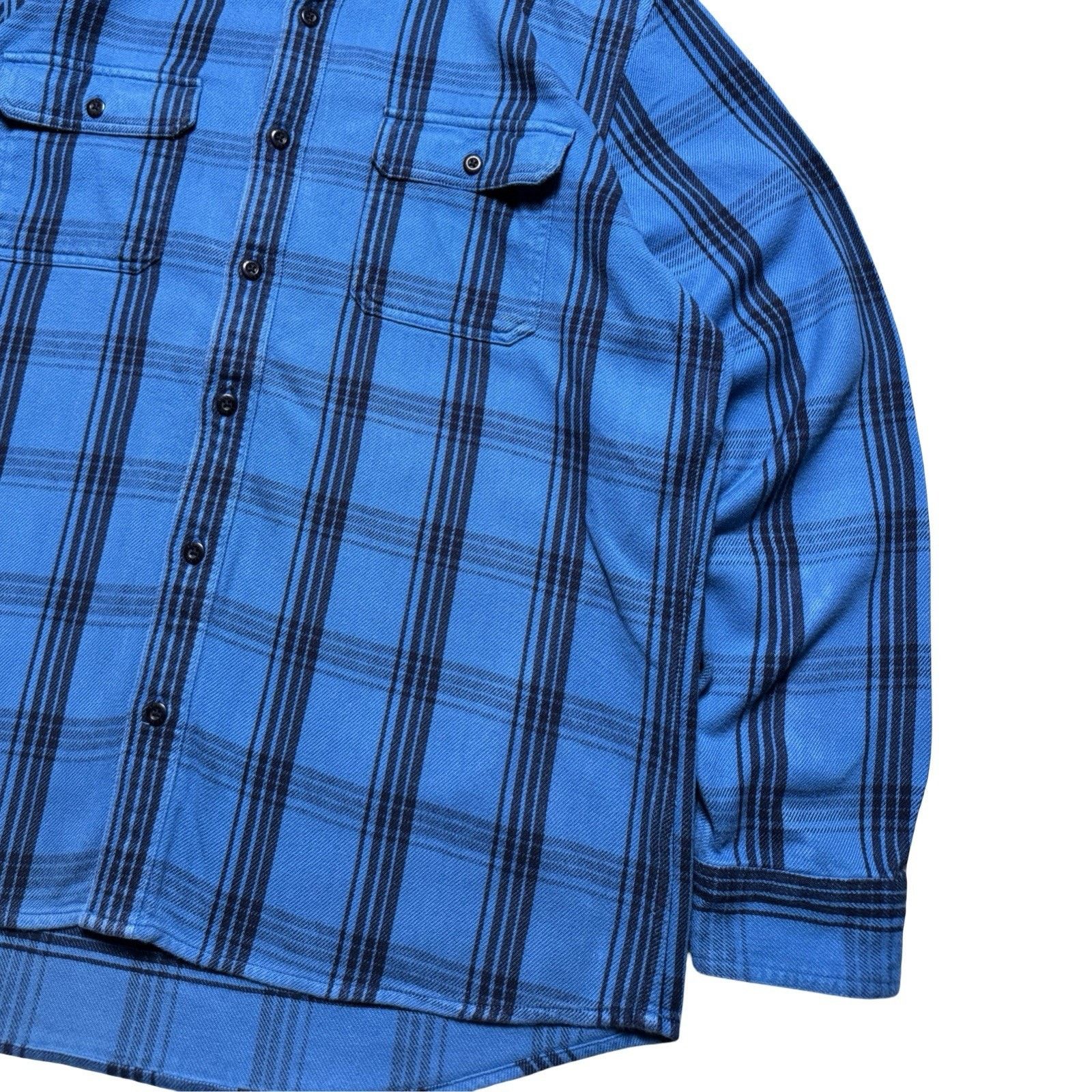 L.L. Bean LL Bean Button Shirt Mens L Blue Plaid Fleece Lined Flannel Size US M / EU 48-50 / 2 - 2 Thumbnail