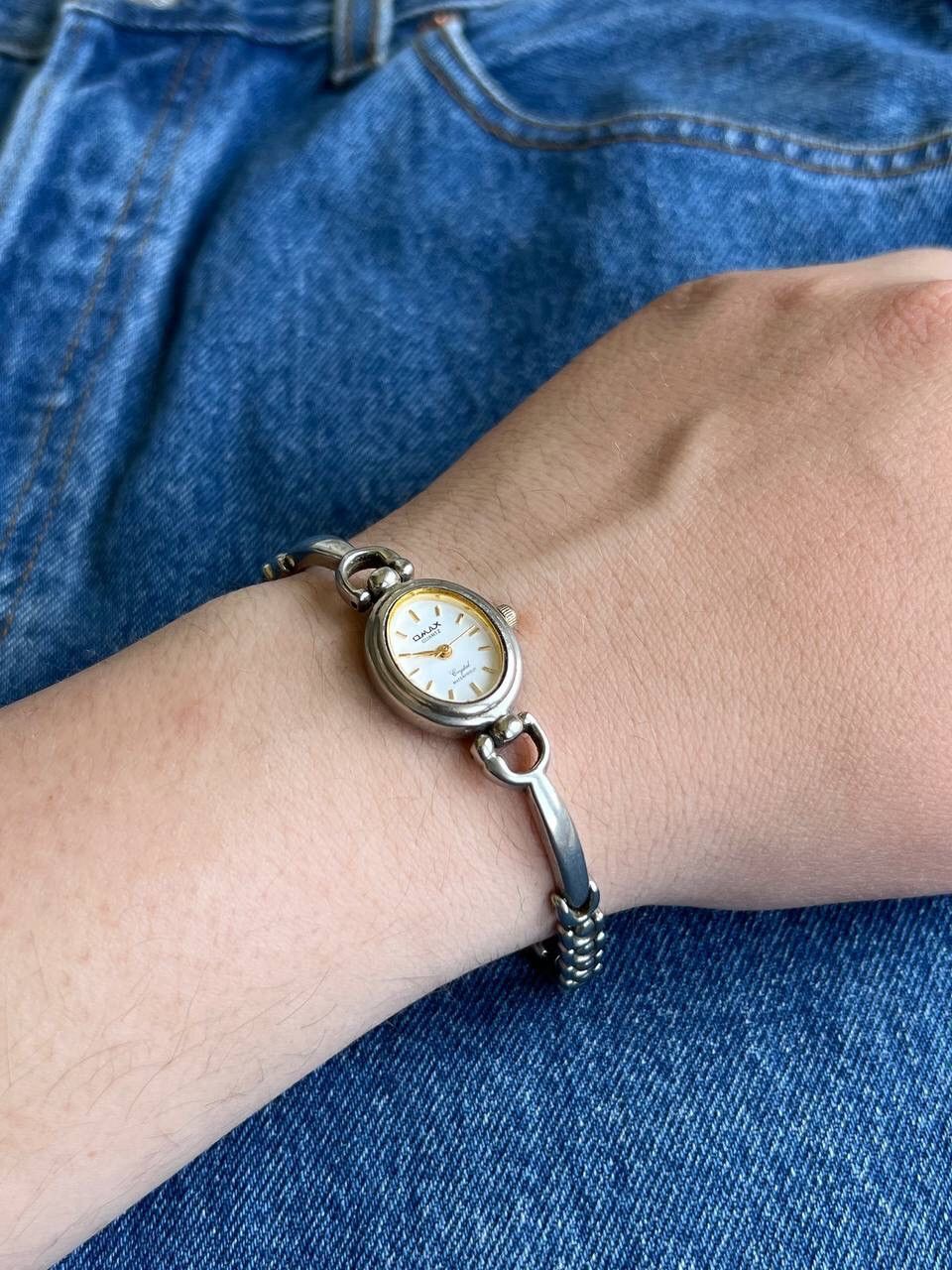 Japanese Brand × Vintage Vintage Japanese style futuristic Form Chrome Link Watch Size ONE SIZE - 8 Thumbnail