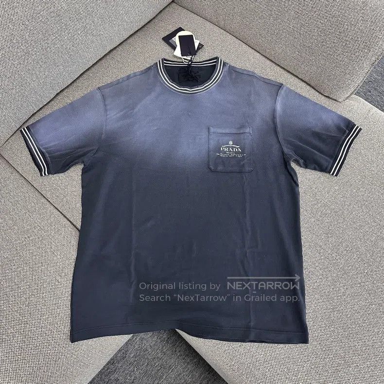 Prada Prada FW24 logo cotton short sleeves Size US XL / EU 56 / 4 - 1 Thumbnail