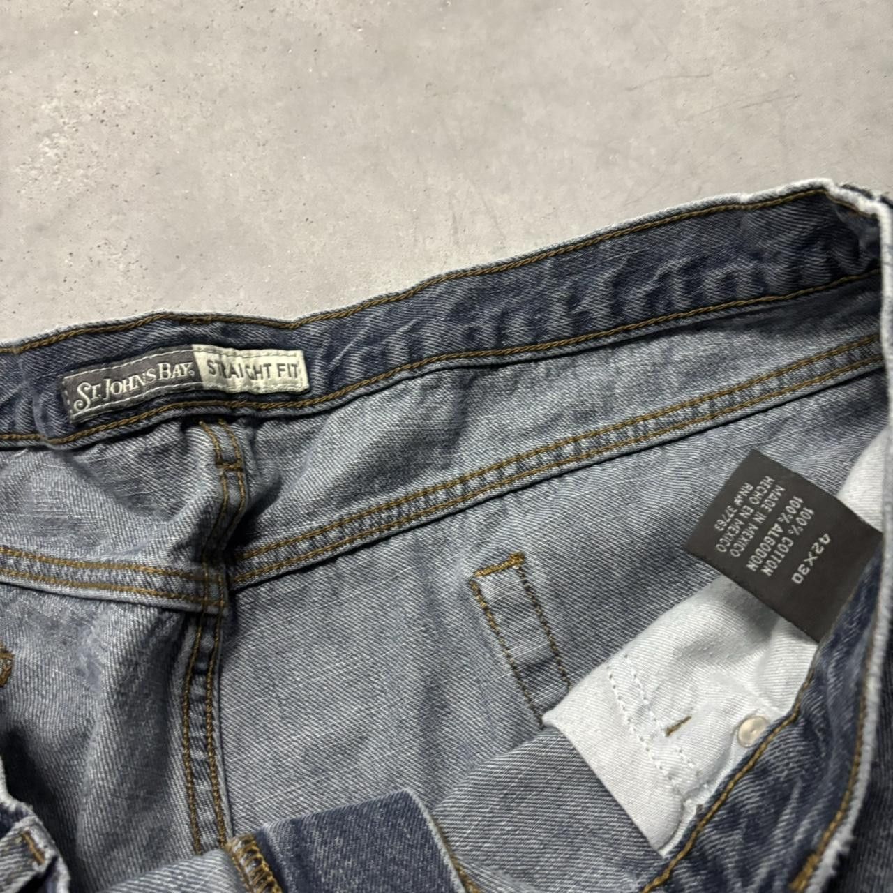 Japanese Brand × Vintage Crazy Vintage Y2K/2000s Baggy Grunge Dark Wash Skater Denim Jeans! Size US 40 / EU 56 - 7 Thumbnail