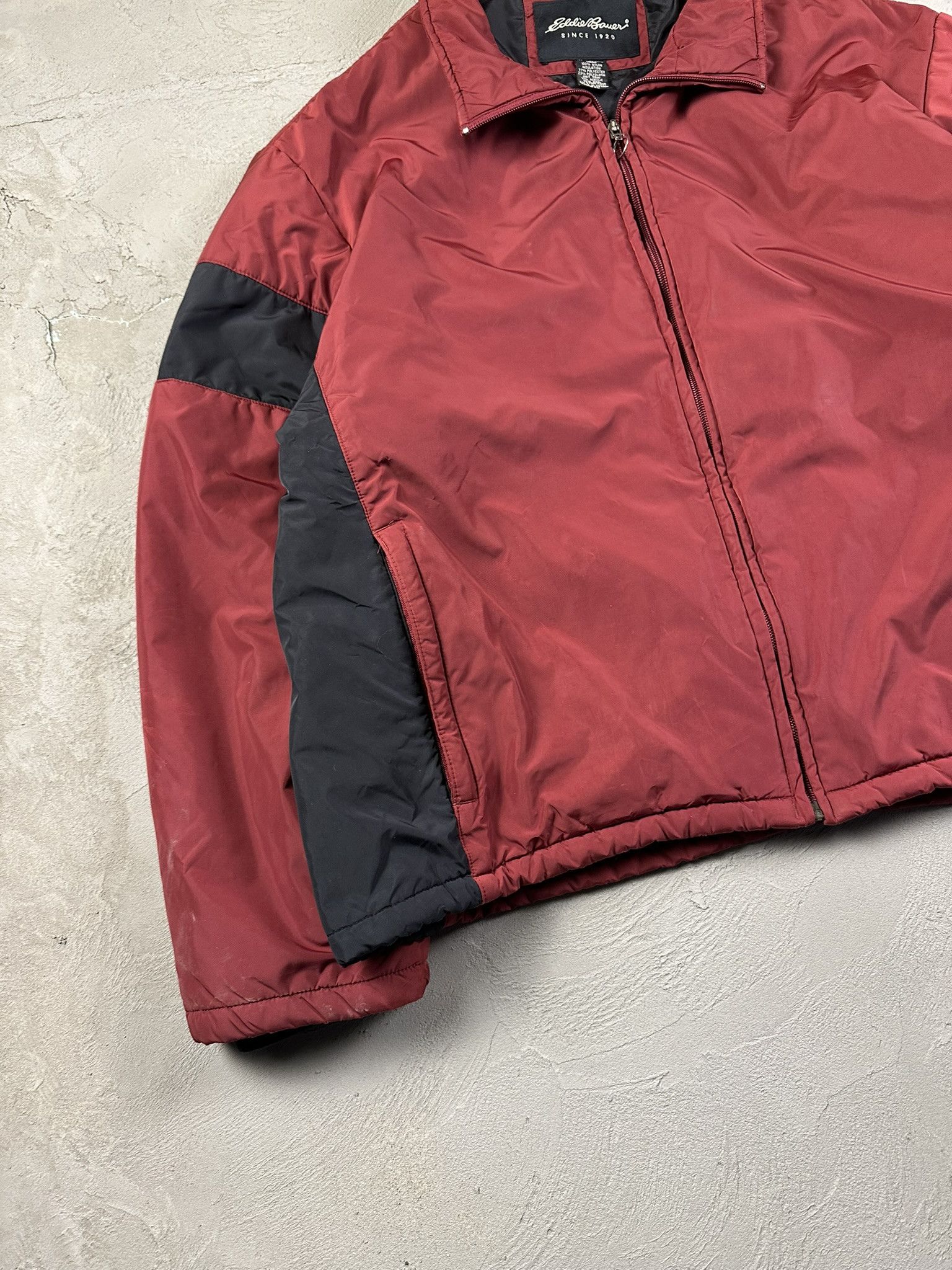 Eddie Bauer Vintage Y2k Eddie Bauer Nylon Boxy Bomber Zip Jacket Size US XXL / EU 58 / 5 - 5 Thumbnail