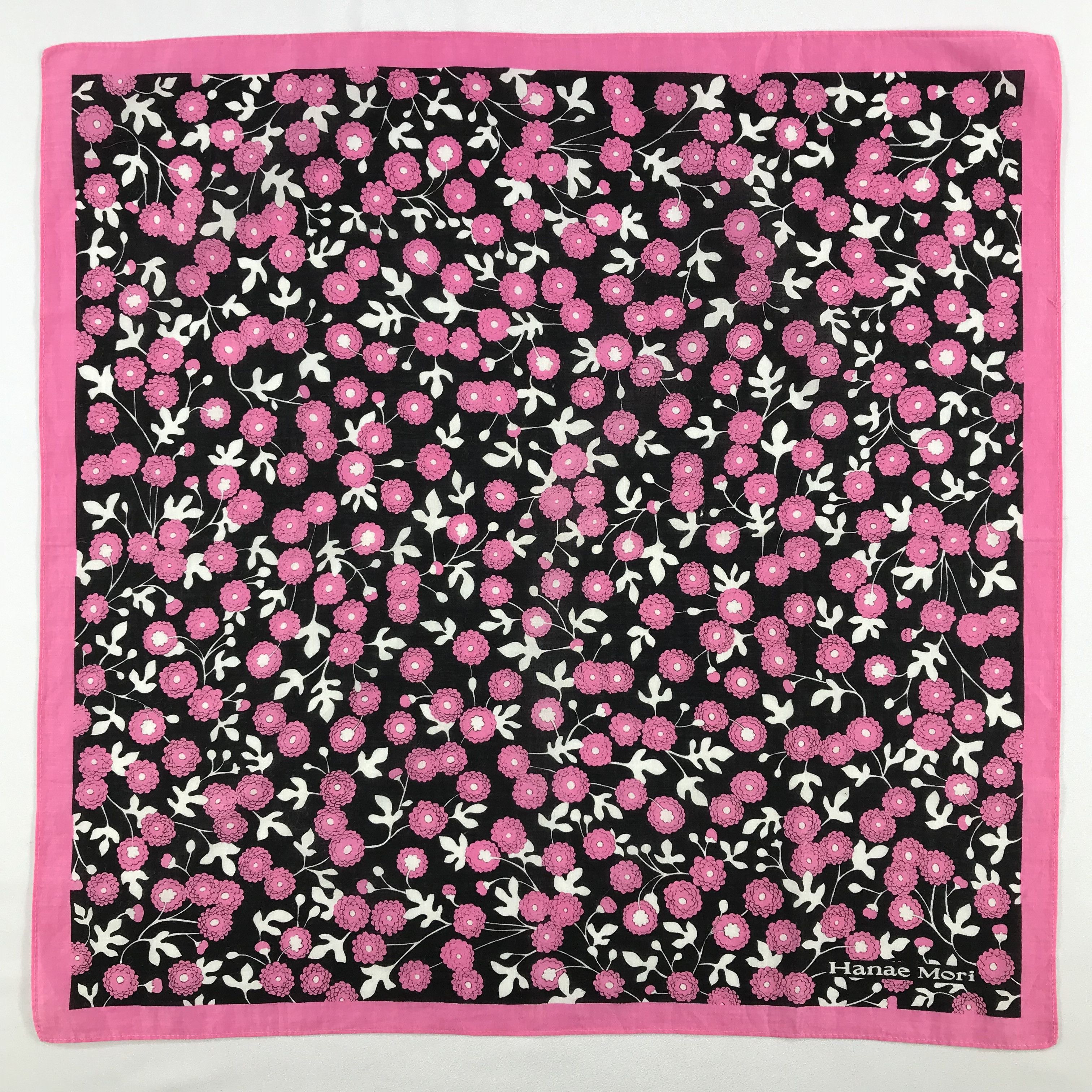 Hanae Mori × Vintage Hanae Mori Bandana / Handkerchief / Neckerchief - S2698 Size ONE SIZE - 1 Thumbnail