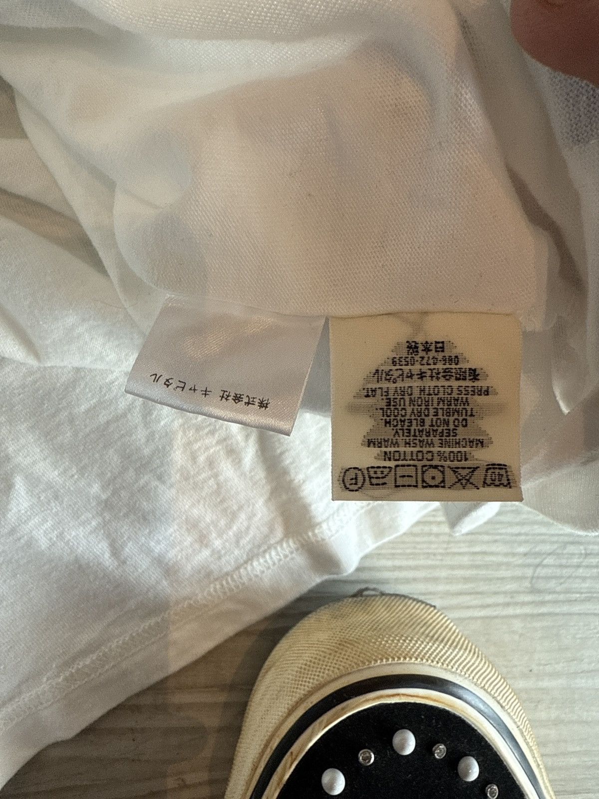 Kapital Kapital logo l/s t shirt white green Size US L / EU 52-54 / 3 - 5 Thumbnail