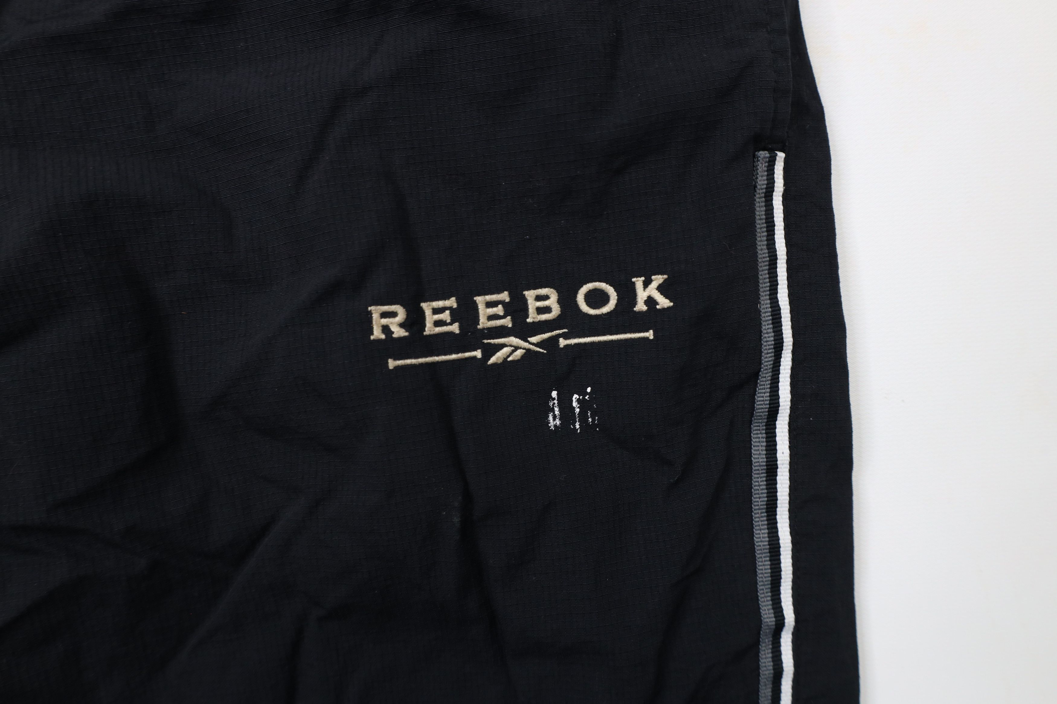 Reebok × Vintage Vintage 90s Reebok Spell Out Lined Striped Windbreaker Pants Size US 36 / EU 52 - 5 Thumbnail