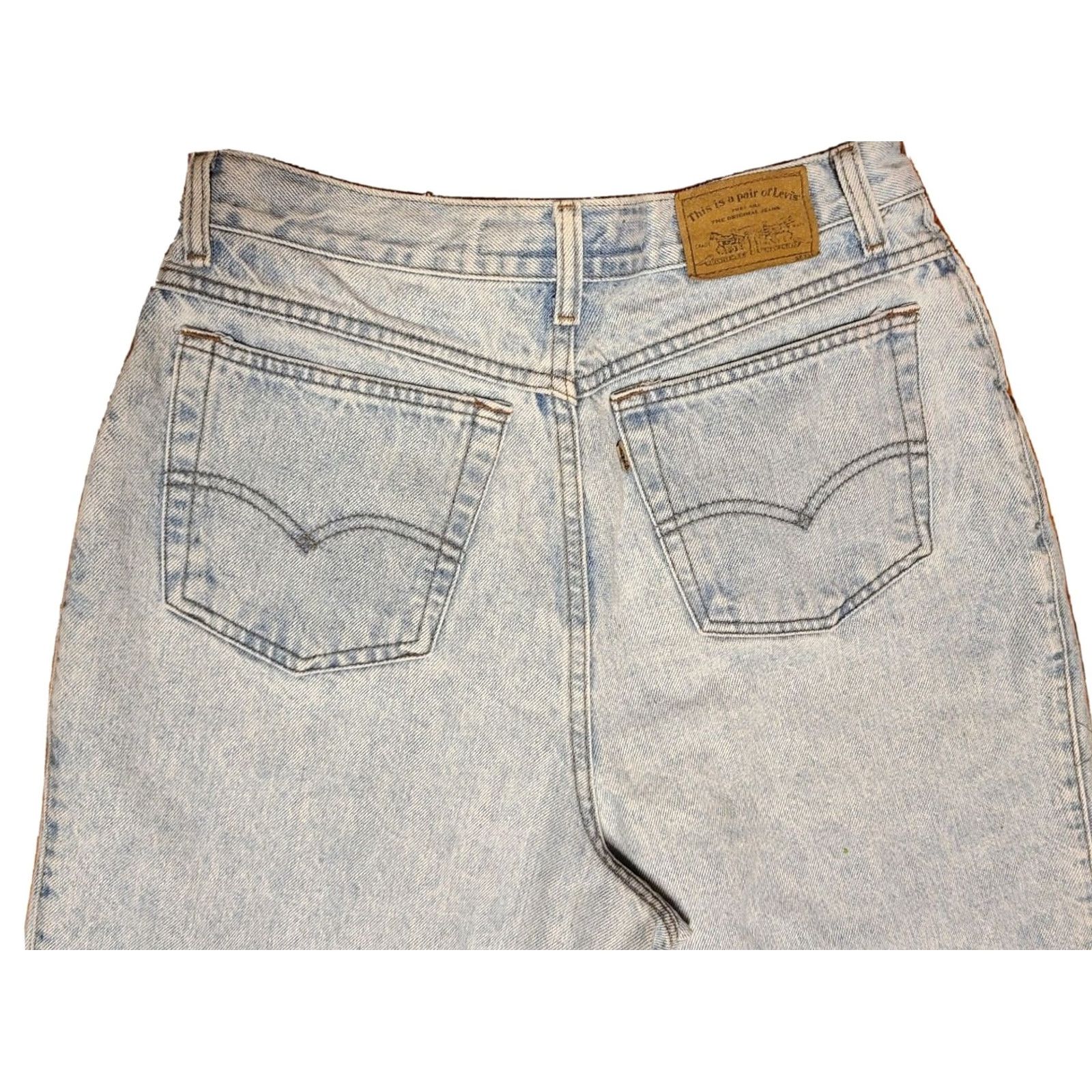 Levi's VTG LEVI'S 900 SERIES Jeans Womens Size 14 Stonewash High Rise Mom 30x30 Blue denim 5-Pocket Logo Zipper Button jeans Womens Size 36" / US 14 / IT 50 - 5 Thumbnail