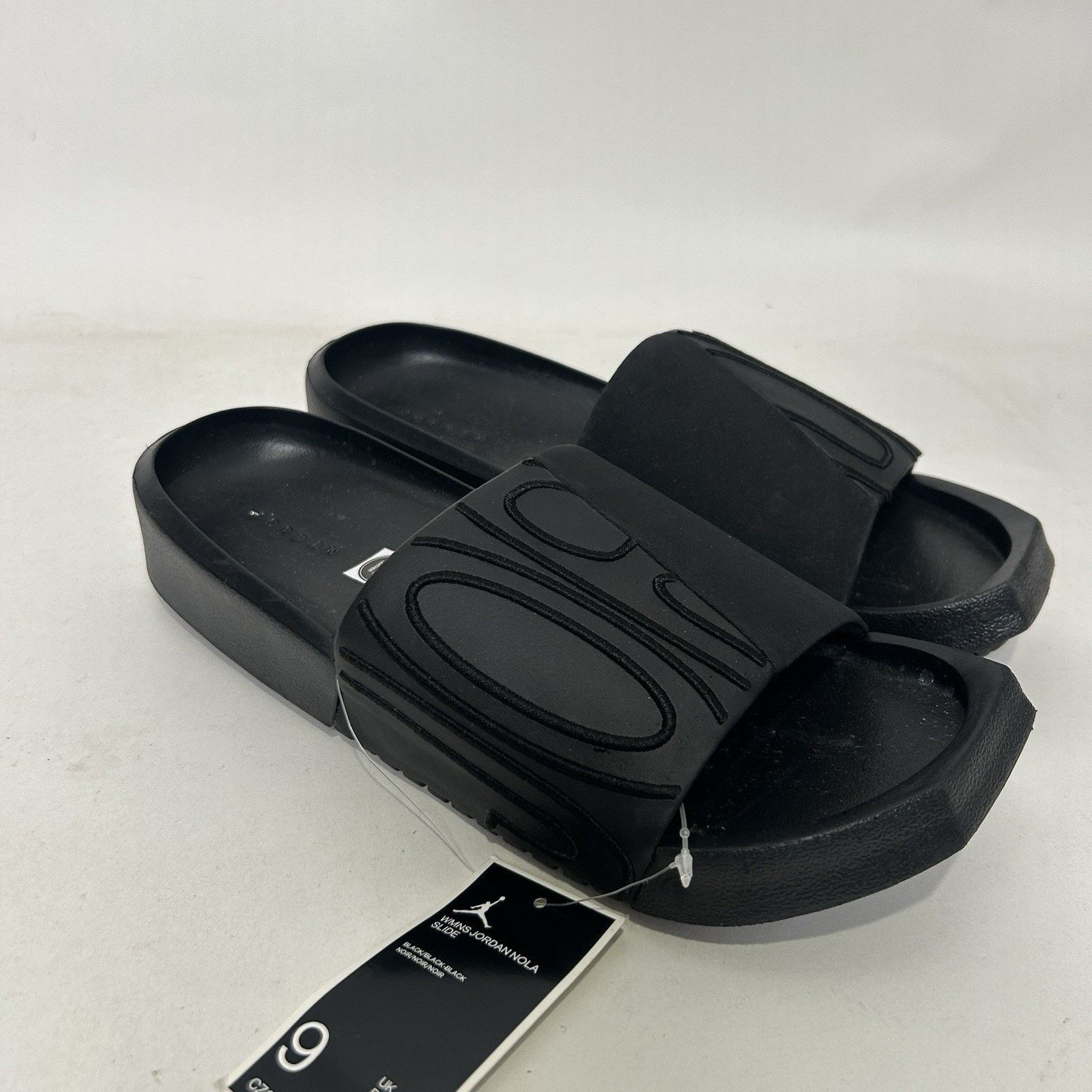 Jordan Brand Jordan Nola Slide Slip On Comfort Sandals “Triple Black” Size US 9 / IT 39 - 1 Thumbnail