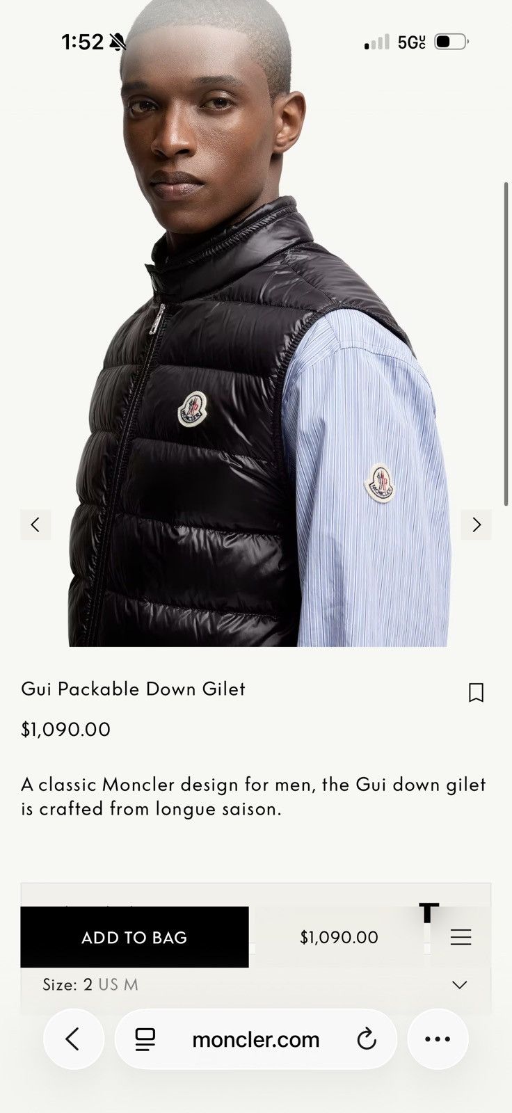 Moncler Moncler Vest Size US S / EU 44-46 / 1 - 12 Thumbnail