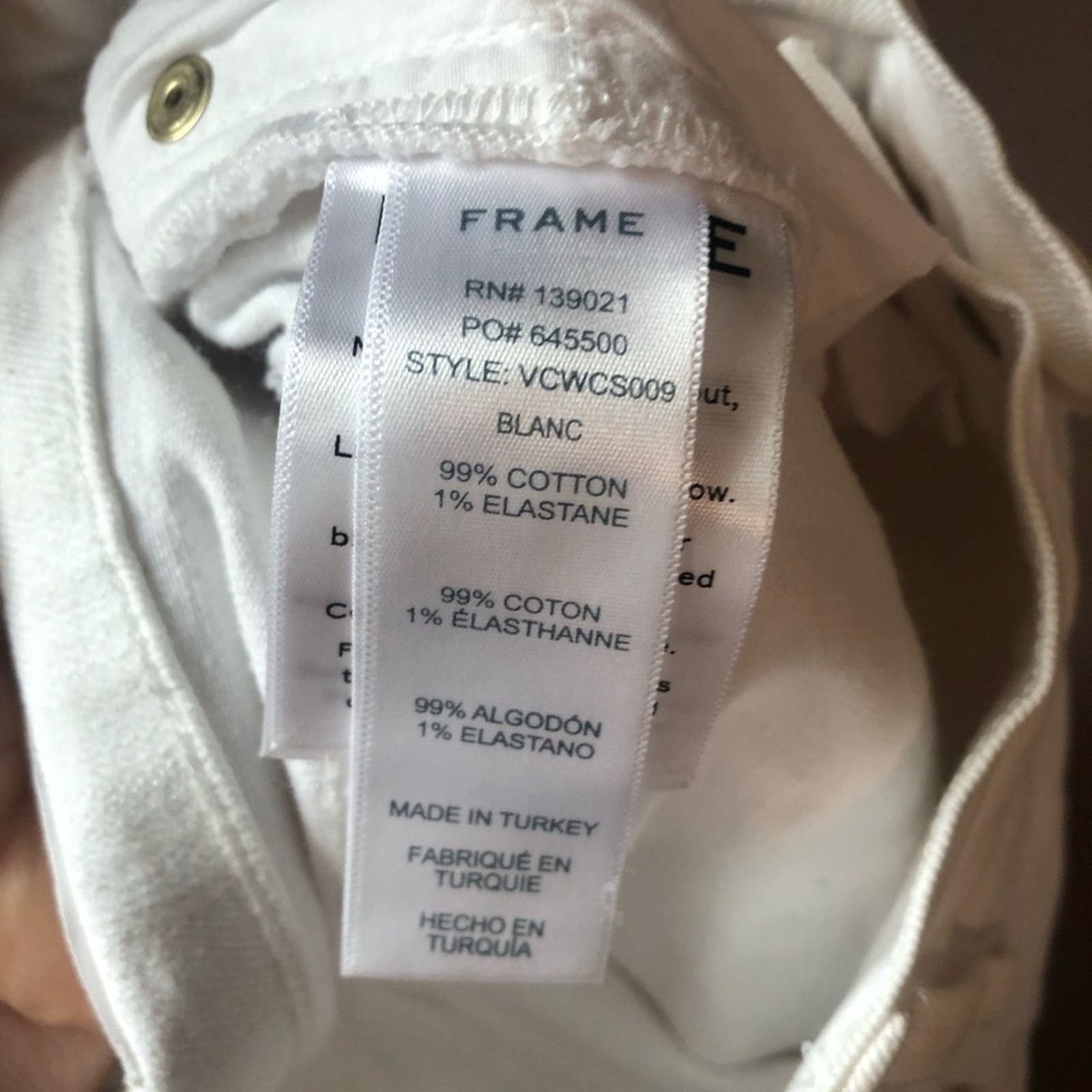 Frame Frame wide leg Jeans denim pants white le vintage Size 27" / US 4 / IT 40 - 8 Thumbnail