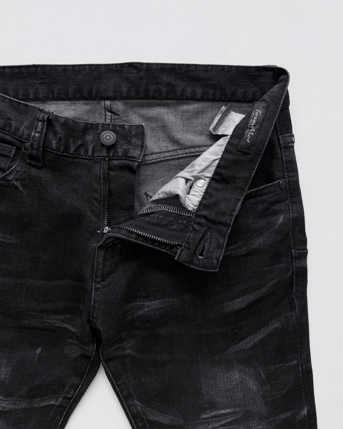 Tornado Mart TORNADO MART WASHED BLACK SKINNY JEANS Size US 31 - 3 Thumbnail