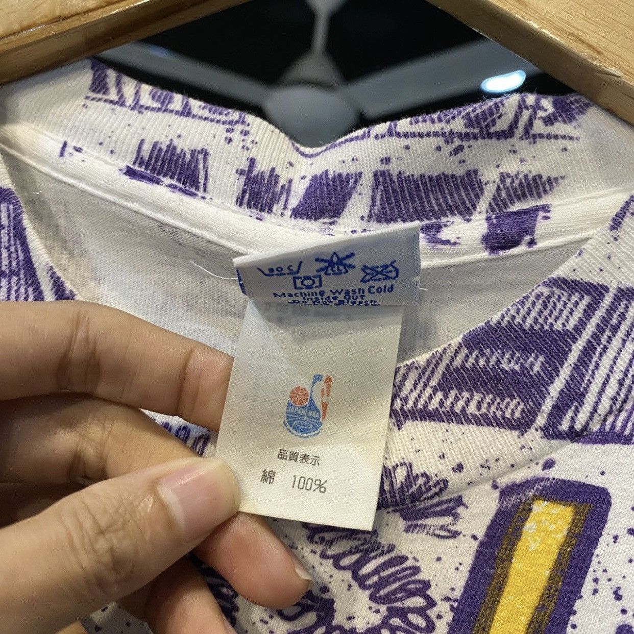 Salem Sportswear Vintage 90s Salem NBA LA Lakers AOP Tee Size US M / EU 48-50 / 2 - 10 Thumbnail