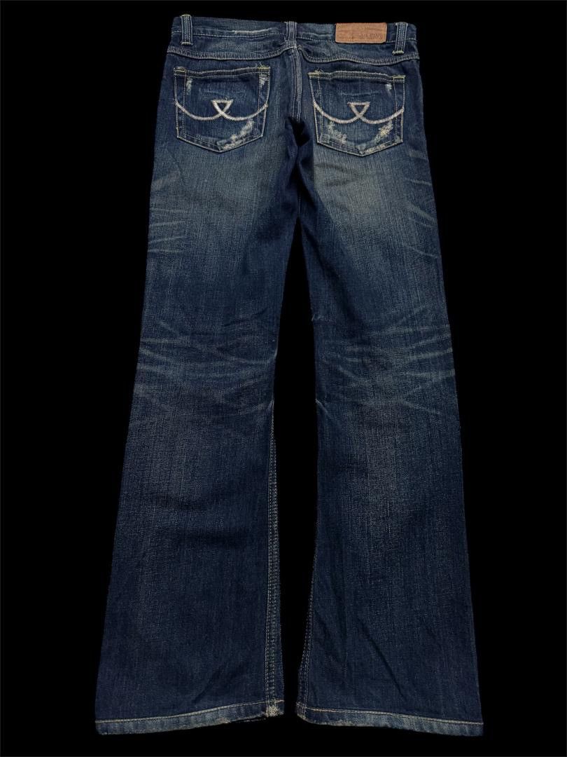 Japanese Brand FLARED Blue Blue Japanese Rusty Mudwash Distressed Grunge Size US 28 / EU 44 - 2 Thumbnail