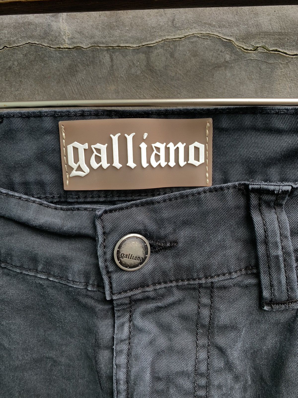 John Galliano Banana Cut Distressed Pants Size US 30 / EU 46 - 9 Thumbnail