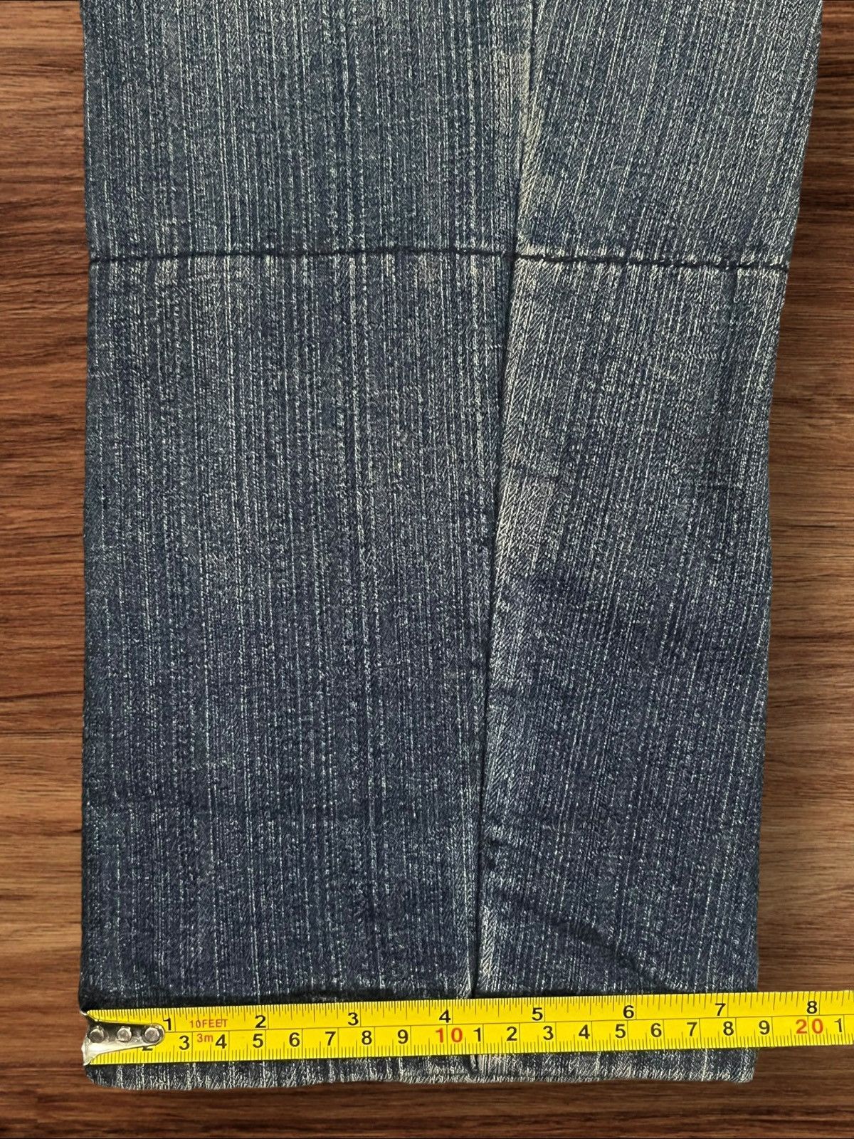 Japanese Brand Vintage Japanese Brand Double Waist Plaid Pocket Jeans Size US 31 - 16 Thumbnail