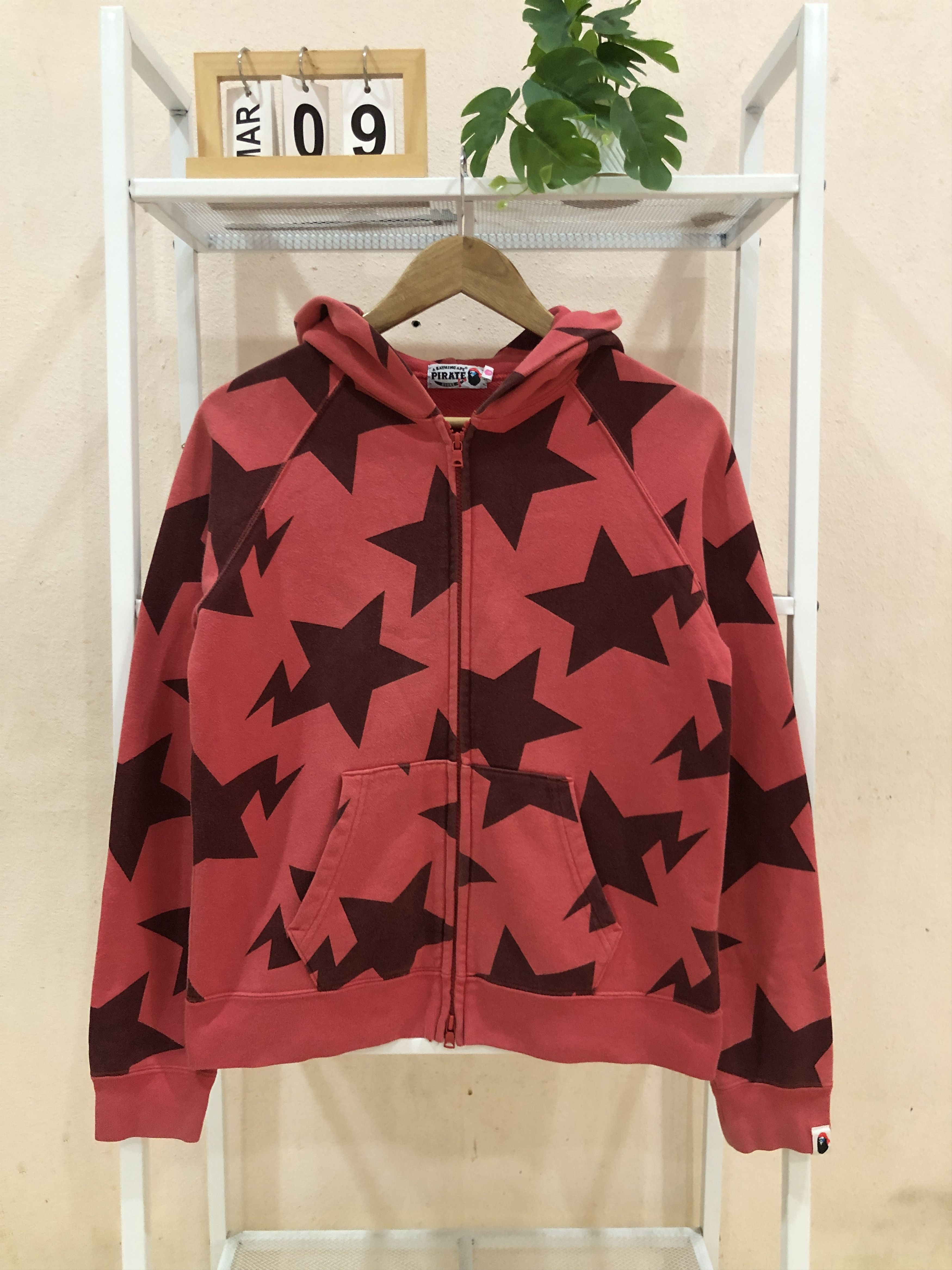 Bape OG BAPESTA Pattern Zip Up Hoodie Size S / US 4 / IT 40 - 1 Thumbnail