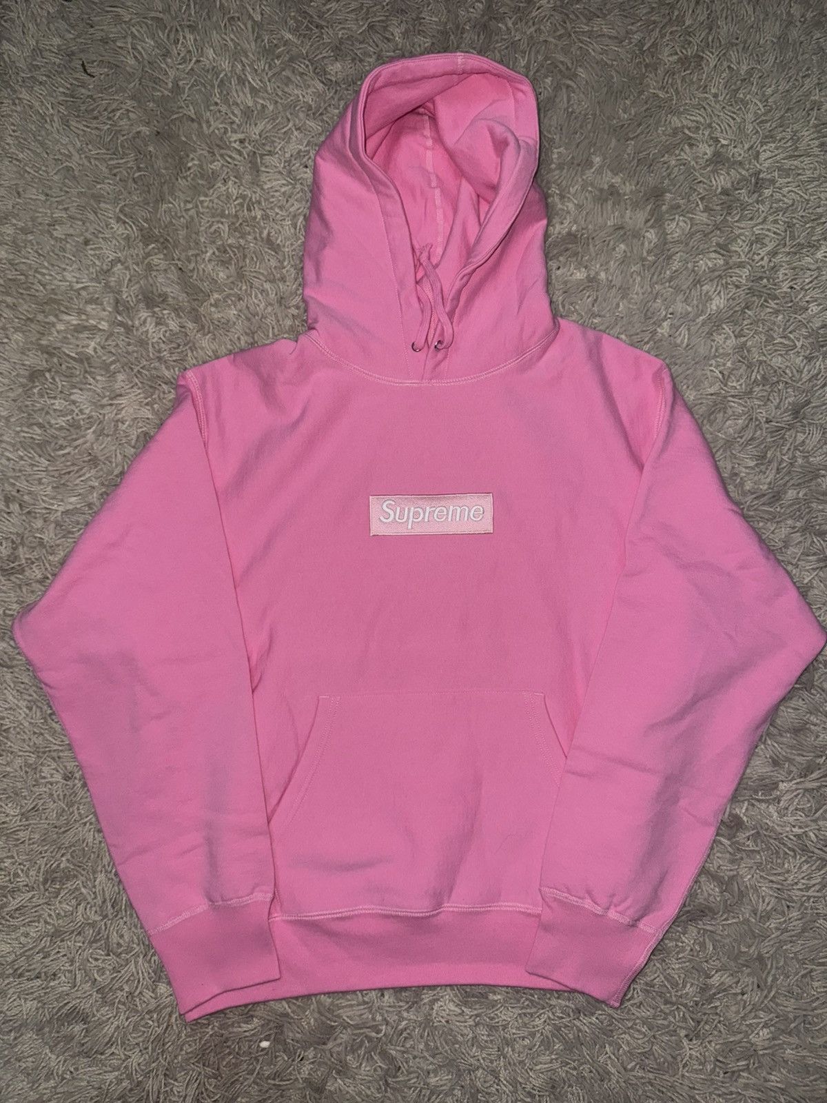 Supreme Supreme Pink Box Logo Hoodie | Grailed