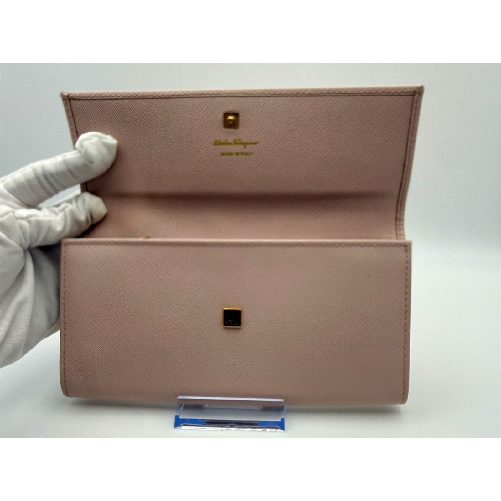 Salvatore Ferragamo SALVATORE FERRAGAMO Wallet Gancini Leather Pink Womens | COA Size ONE SIZE - 3 Thumbnail