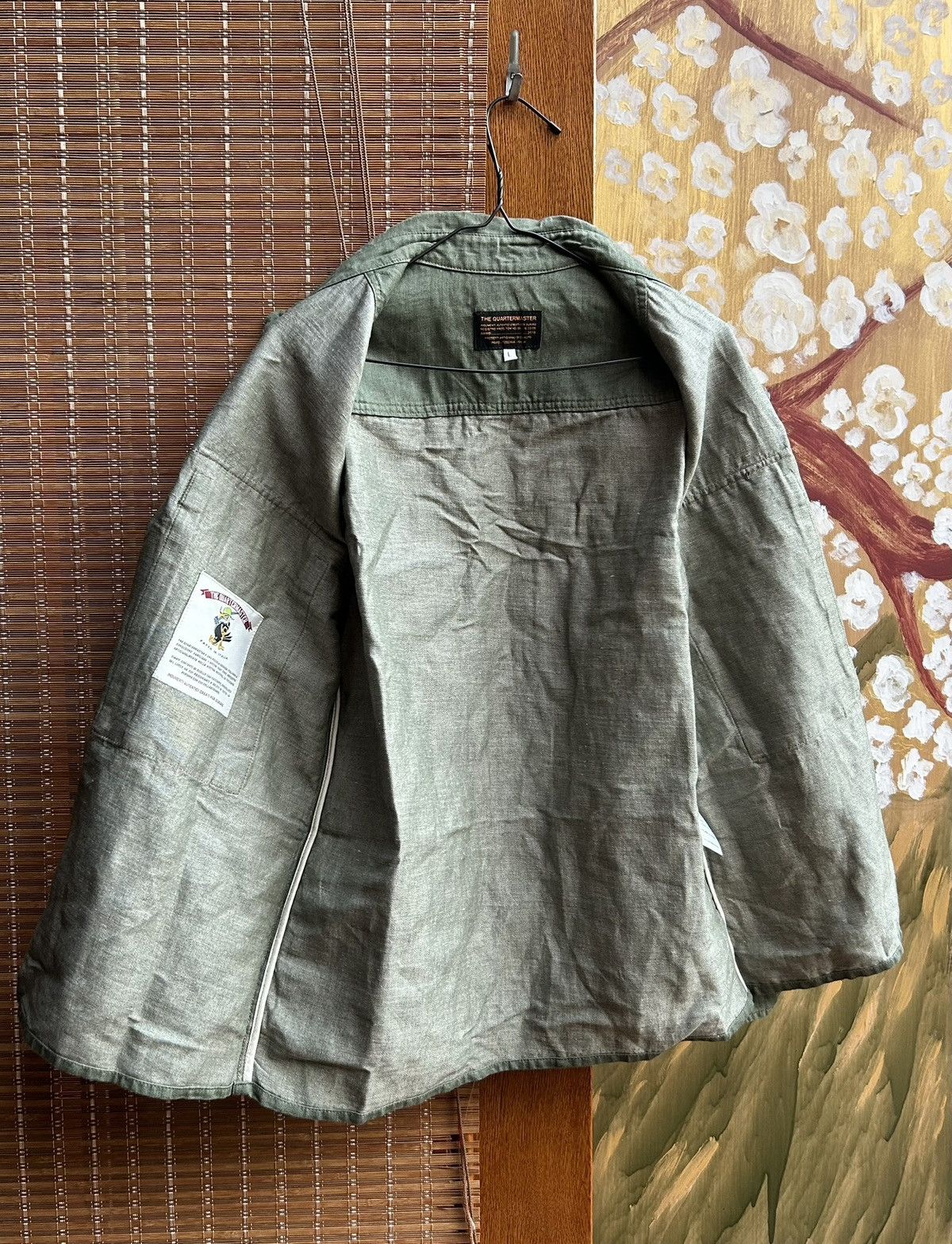 Other The Quartermaster Green Fatigue Shirt Cotton Linen Blend Size US L / EU 52-54 / 3 - 7 Thumbnail